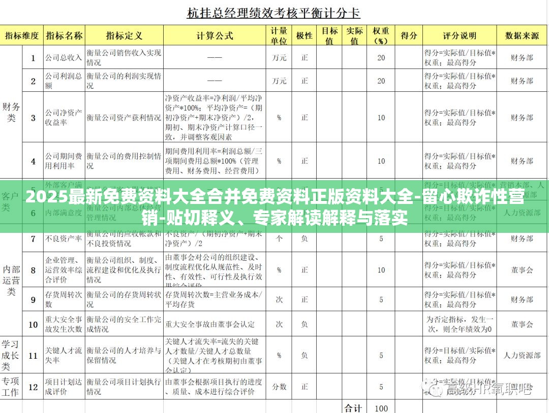 2025最新免费资料大全合并免费资料正版资料大全-留心欺诈性营销-贴切释义、专家解读解释与落实